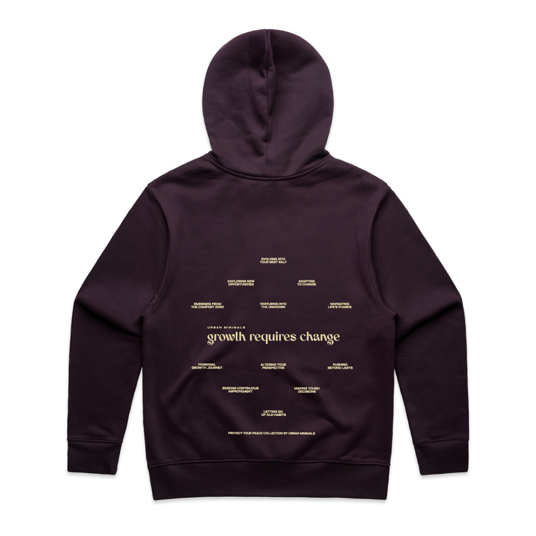 Growth Requires Change Affirmations - Heavy Hoodie